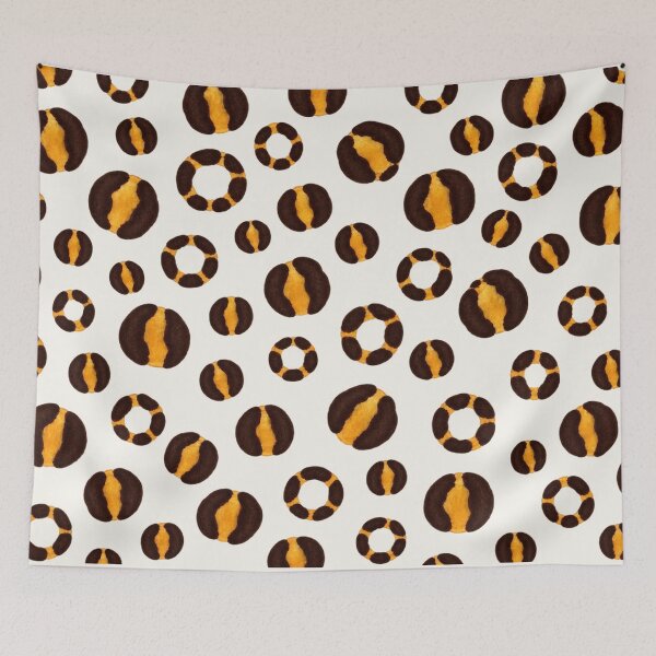 Item preview, Hand Painted Leopard Rosette Pattern – Golden Brown & Black designed and sold by annenambiro.