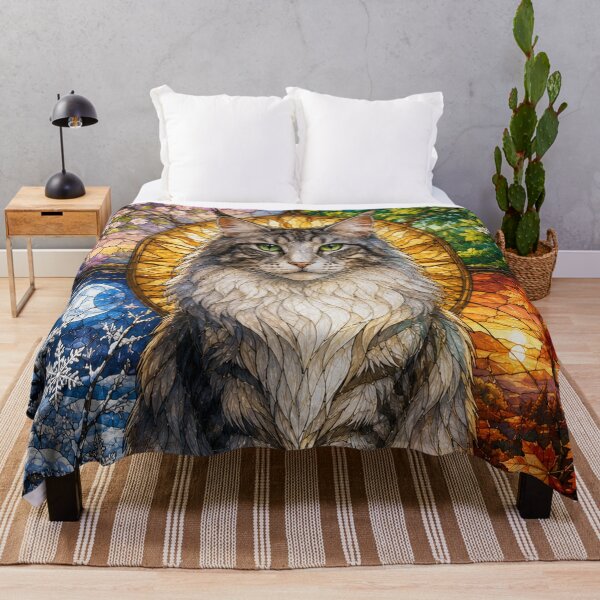 Item preview, The Norwegian Forest Cat – Guardian of the Forests designed and sold by Pixel Otaku Gallery.