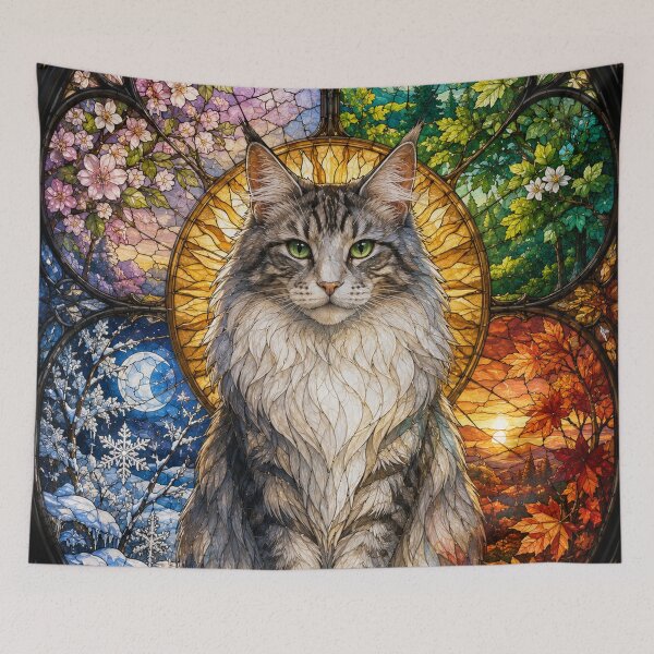 Item preview, The Norwegian Forest Cat – Guardian of the Forests designed and sold by Pixel Otaku Gallery.