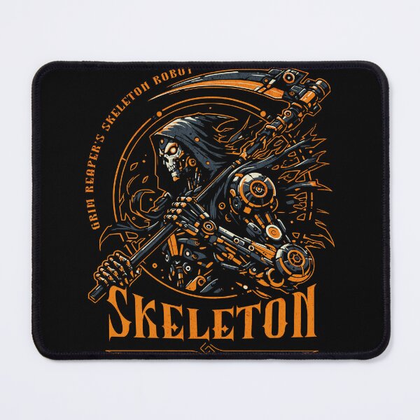 Item preview, Grim Reaper Cyborg T-Shirt, Mechanical Robot Skeleton Sci-Fi designed and sold by vec4u.