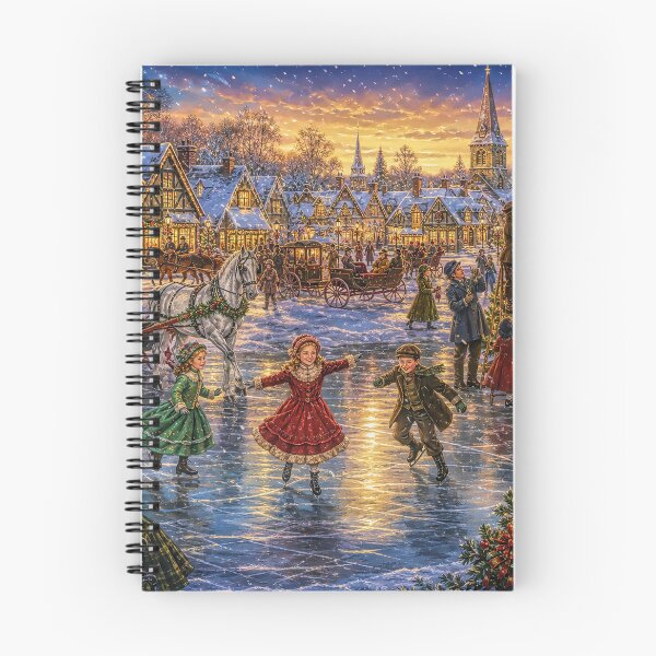 Item preview, Victorian Christmas Village Ice Skating & Horse-Drawn Sleighs designed and sold by acceleratorhams.