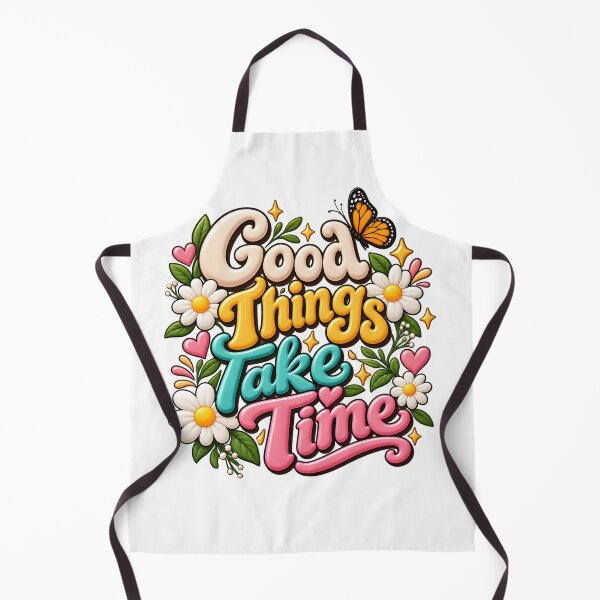 Item preview, Good Things Take Time – Positive Floral Quote designed and sold by TinyWeird.