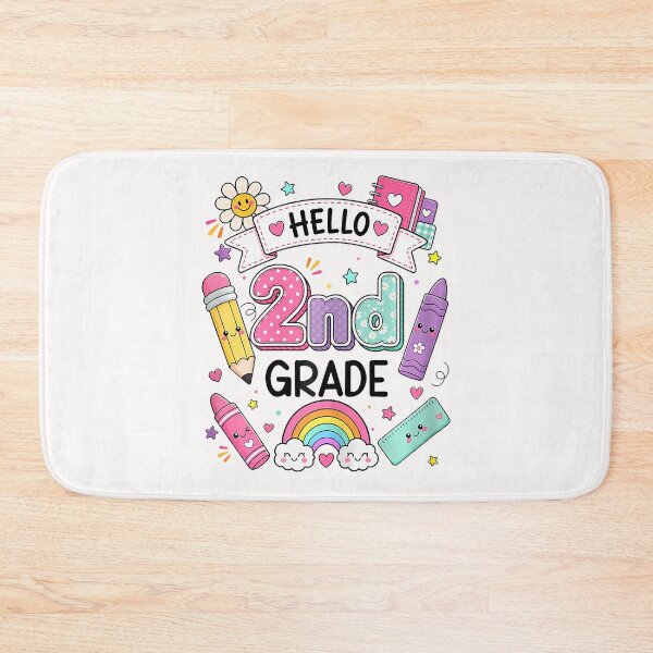 Item preview, Hello Second 2Nd Grade Girls Cute First Day Back To School designed and sold by T9AXER.