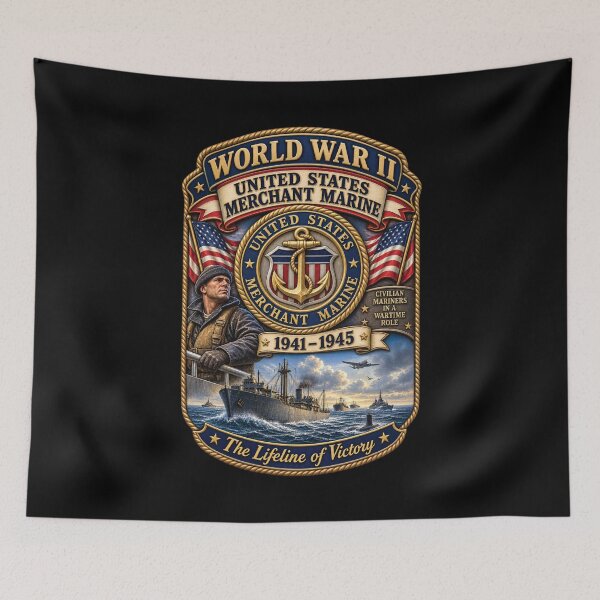 Item preview, United States Merchant Marine (USMM) - WWII - 3D - Enhanced designed and sold by Military Insignia Products.
