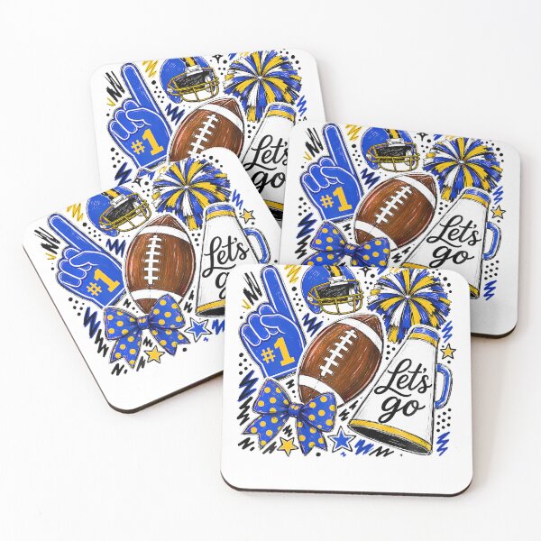 Item preview, Blue  Gold Game Day Team High School Football Cheer Mom designed and sold by T9AXER.