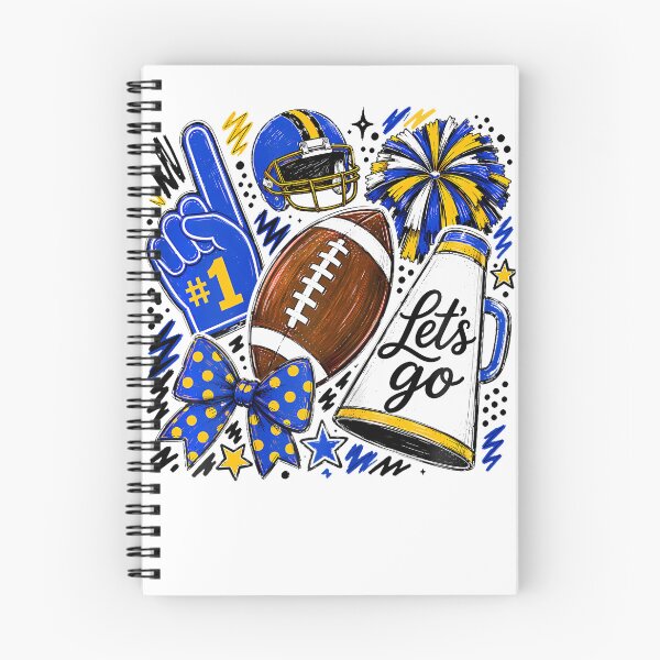 Item preview, Blue  Gold Game Day Team High School Football Cheer Mom designed and sold by T9AXER.
