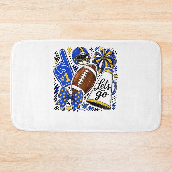 Item preview, Blue  Gold Game Day Team High School Football Cheer Mom designed and sold by T9AXER.