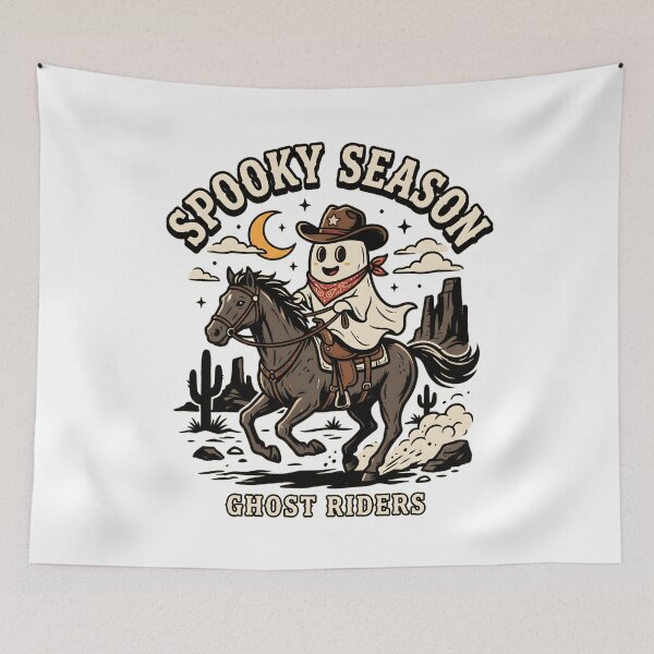 Item preview, Spooky Season Ghost Riders Western Cowboy Horse designed and sold by Mr Lee.