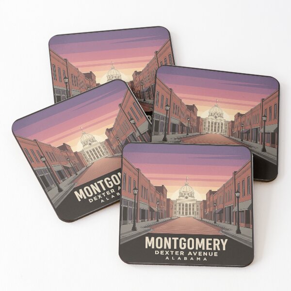 Item preview, Dexter Avenue Montgomery Alabama Streetscape Sticker designed and sold by DetourDgn.
