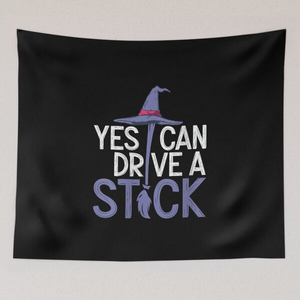 Item preview, Yes I Can Drive A Stick Funny Witch Broom Halloween Spooky Season designed and sold by macpeterse.