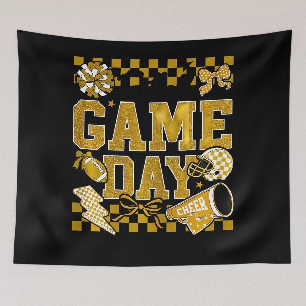 Item preview, Football Game Day Touchdown Season Cheer Team Spirit Gold designed and sold by T9AXER.