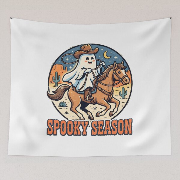 Item preview, Spooky Season Ghost Cowboy Horse Lasso designed and sold by Mr Lee.