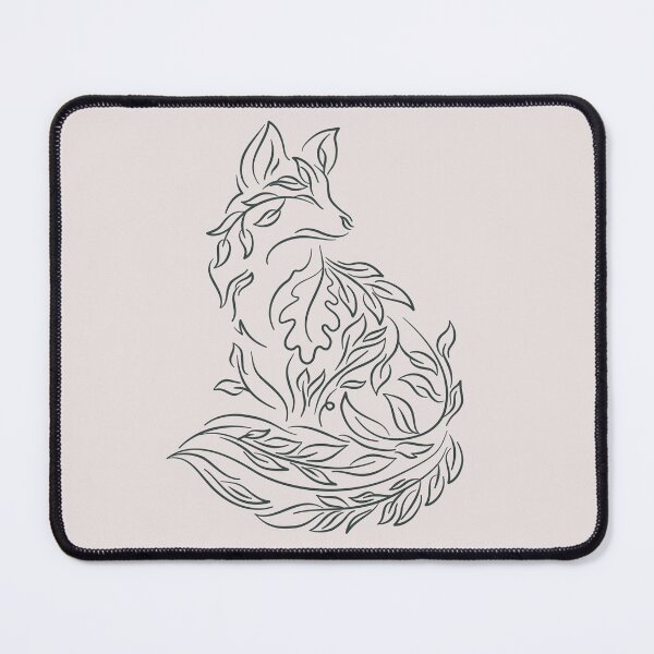 Item preview, Minimalist Leaf Botanical Fox Line Art designed and sold by BGMeYou.