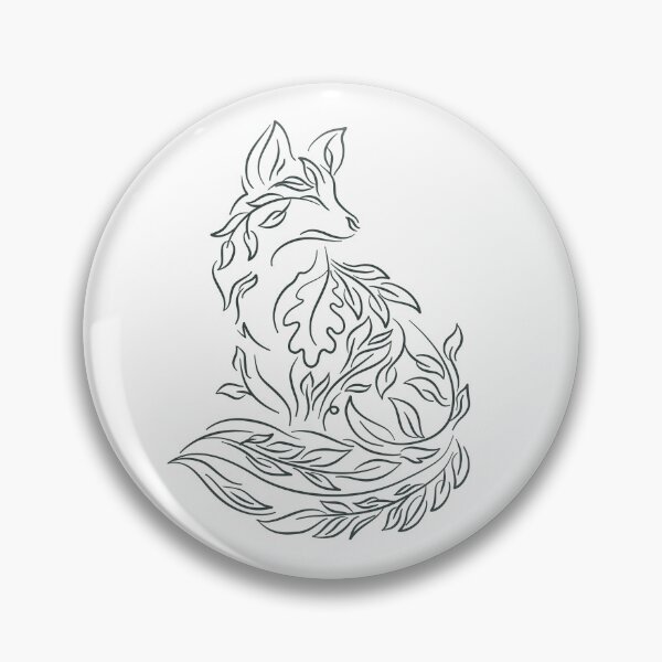 Item preview, Minimalist Leaf Botanical Fox Line Art designed and sold by BGMeYou.