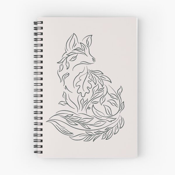 Item preview, Minimalist Leaf Botanical Fox Line Art designed and sold by BGMeYou.
