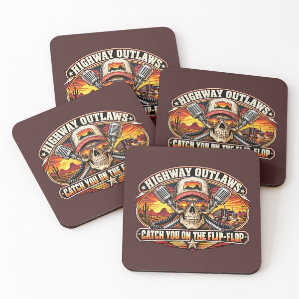 Item preview, Highway Outlaws - Skull Trucker Art - Catch You On The Flip-Flop designed and sold by NomadForge.