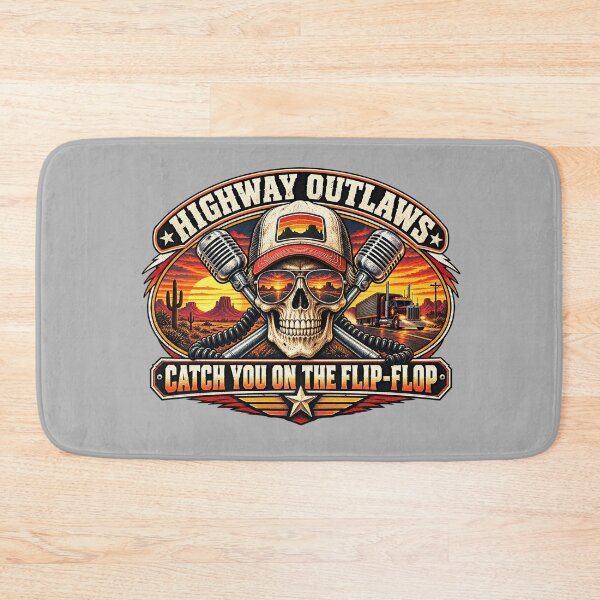 Item preview, Highway Outlaws - Skull Trucker Art - Catch You On The Flip-Flop designed and sold by NomadForge.