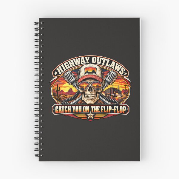Item preview, Highway Outlaws - Skull Trucker Art - Catch You On The Flip-Flop designed and sold by NomadForge.