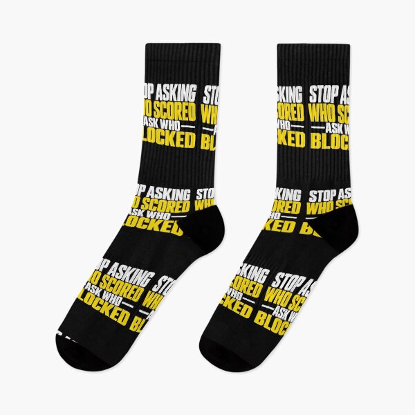 Item preview, Stop Asking Who Scored Ask Who Blocked Funny Volleyball Defense Player Humor designed and sold by 76Valeria.