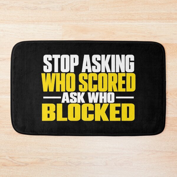 Artikelvorschau, Hört auf zu fragen, wer ein Tor geschossen hat, fragt lieber, wer den Block gesetzt hat! Lustiger Volleyball-Abwehrspieler entworfen und verkauft von 76Valeria.