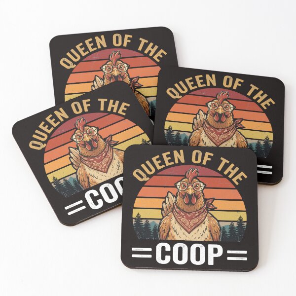 Item preview, Queen of The Coop - Chicken Mom & Chicken Lady Funny Quote designed and sold by w66aboo.