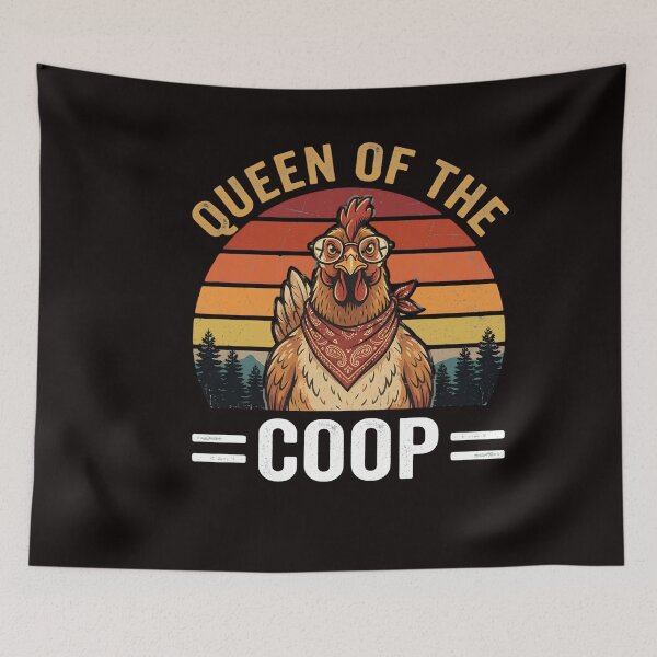 Item preview, Queen of The Coop - Chicken Mom & Chicken Lady Funny Quote designed and sold by w66aboo.