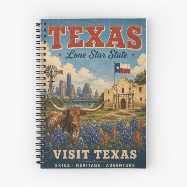 Item preview, Vintage Texas Travel Poster with Lone Star State Heritage and Cityscape designed and sold by potseed21.