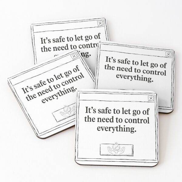 Item preview, Safe to let go of control quote designed and sold by Mind Empowerment Designs.