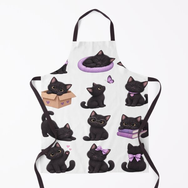 Item preview, Cute Kawaii Black Cat Chibi Sticker Pack for Planners and Halloween Crafts designed and sold by Rehnair.