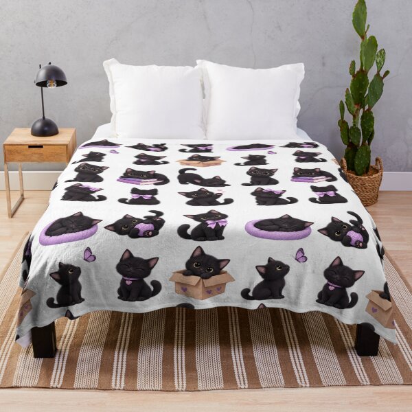 Item preview, Cute Kawaii Black Cat Chibi Sticker Pack for Planners and Halloween Crafts designed and sold by Rehnair.