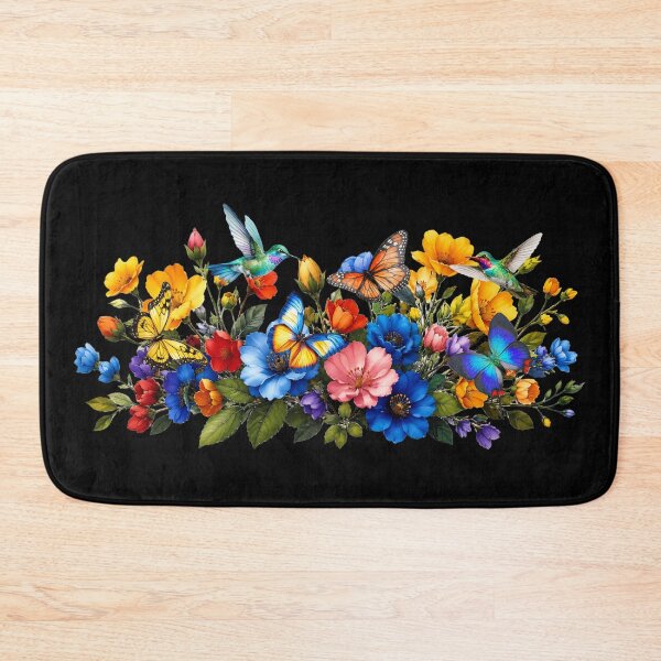 Item preview, Colorful Hummingbird & Butterfly Wildflower Garden designed and sold by Classic Chaos Creations.