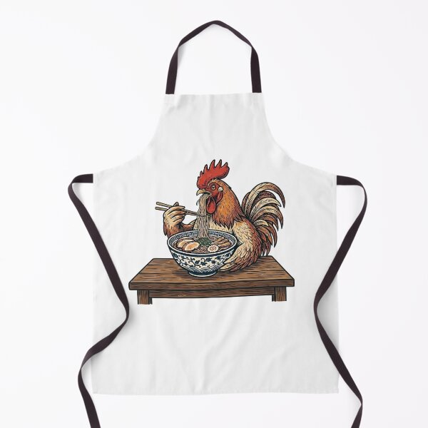 Item preview, chicken eating ramen designed and sold by Rockveil Co..