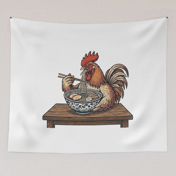 Item preview, pollo comiendo ramen designed and sold by Rockveil Co..