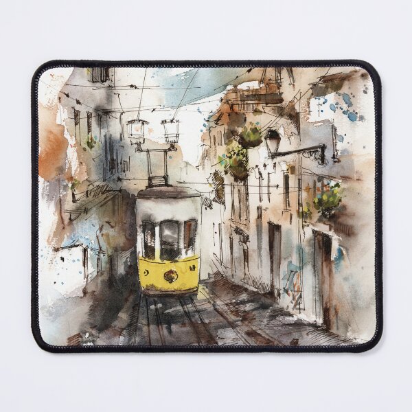 Item preview, Tram in old town designed and sold by CanotStop.