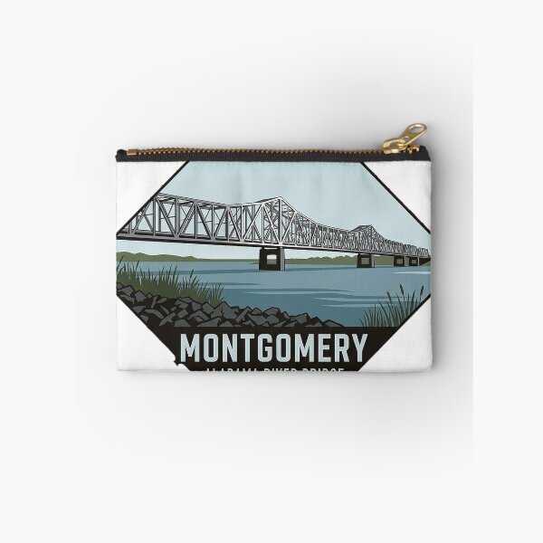 Item preview, Alabama River Bridge Montgomery Alabama Geometric Sticker designed and sold by DetourDgn.