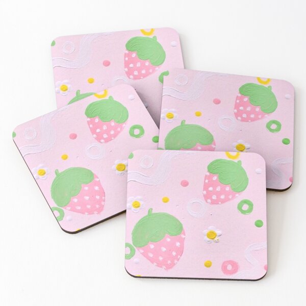 Item preview, Pastel strawberry pattern designed and sold by Sydney-Sunxhine.