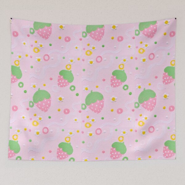 Item preview, Pastel strawberry pattern designed and sold by Sydney-Sunxhine.