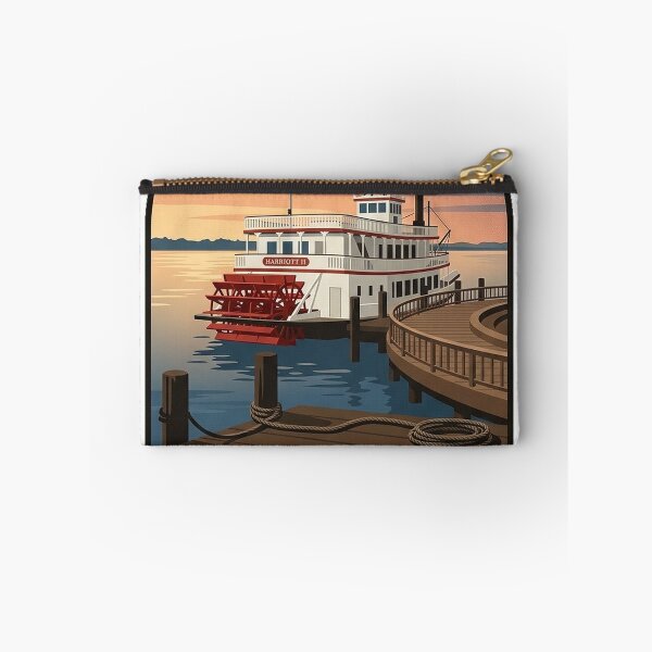 Item preview, Riverfront Park Riverboat Montgomery Alabama Badge Sticker designed and sold by DetourDgn.