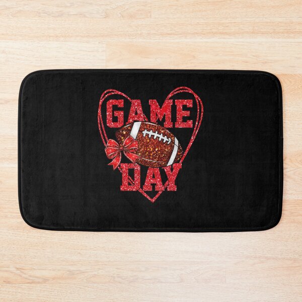 Item preview, Game Day Touchdown Football Heart Mom Girls Go Cheer Red designed and sold by Fereskabilon.