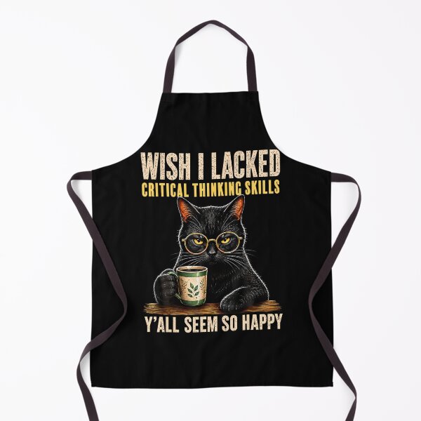 Item preview, Funny Cat Wish I Lacked Critical Thinking Skills designed and sold by Fereskabilon.