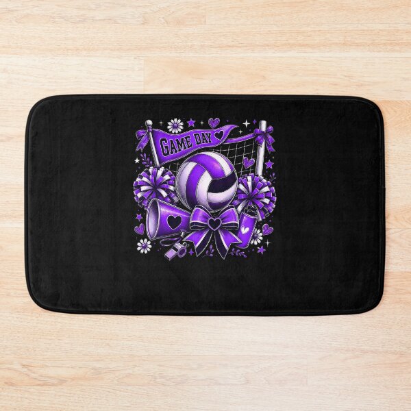 Item preview, Volleyball Game Day Men Volleyball Mom Cheerleader Purple designed and sold by Fereskabilon.