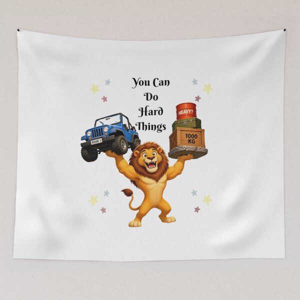 Item preview,  You Can Do Hard Things Funny art designed and sold by FlowerSeller1.