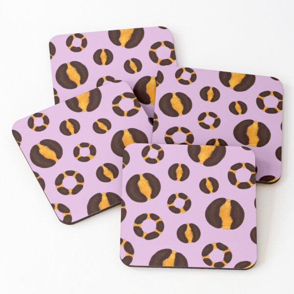 Item preview, Golden Leopard Circles PNG – Wild Fashion Pattern designed and sold by annenambiro.