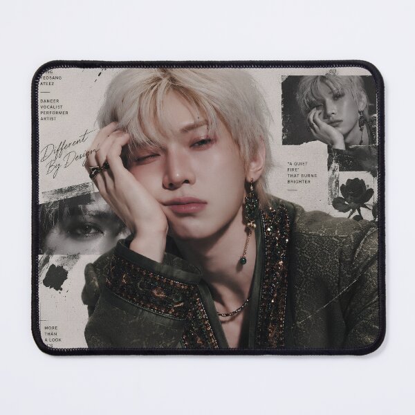 Item preview, Yeosang ATEEZ Vintage Editorial Grunge Portrait designed and sold by looplandger.