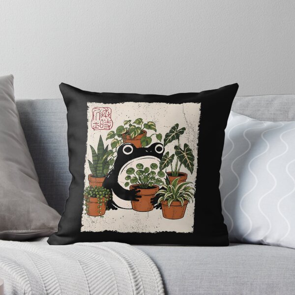 Item preview, Grumpy Frog Funny Houseplants Lover Anime Japanese designed and sold by Fereskabilon.