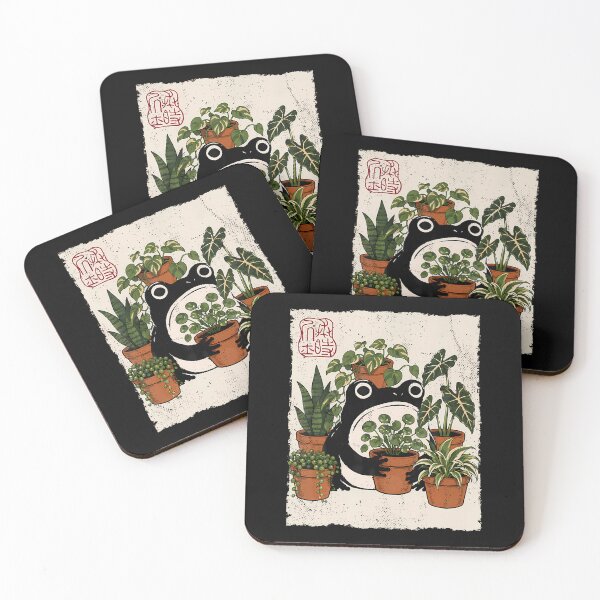 Item preview, Grumpy Frog Funny Houseplants Lover Anime Japanese designed and sold by Fereskabilon.