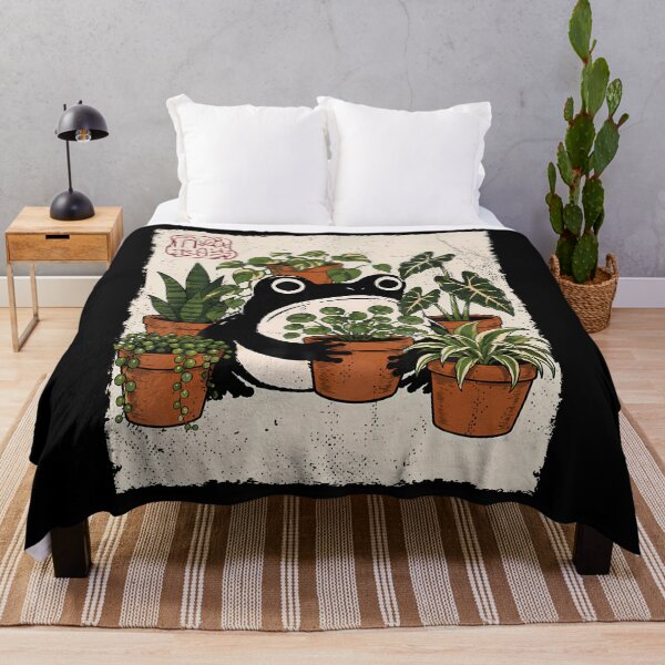 Item preview, Grumpy Frog Funny Houseplants Lover Anime Japanese designed and sold by Fereskabilon.