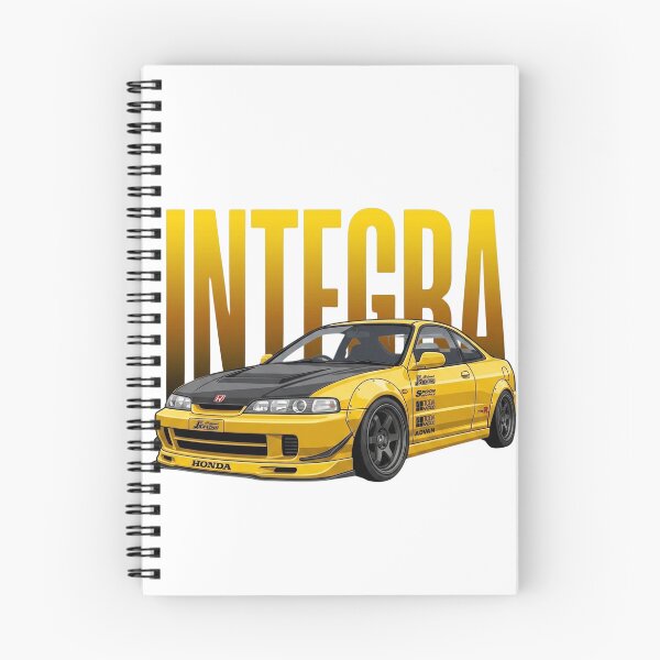 Item preview, Yellow Honda Integra Type R DC2 Widebody JDM Tuner Vector Art designed and sold by Motorline44.