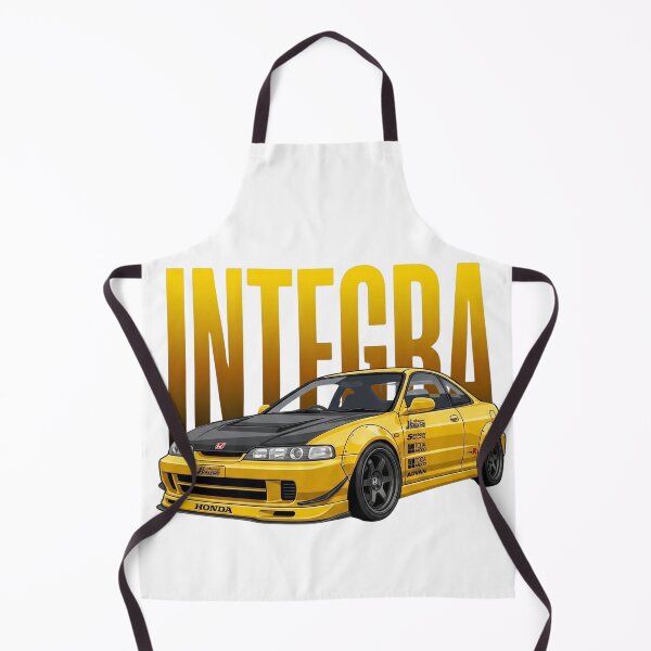 Item preview, Honda Integra Type R DC2 Amarillo Widebody JDM Tuner Arte Vectorial designed and sold by Motorline44.