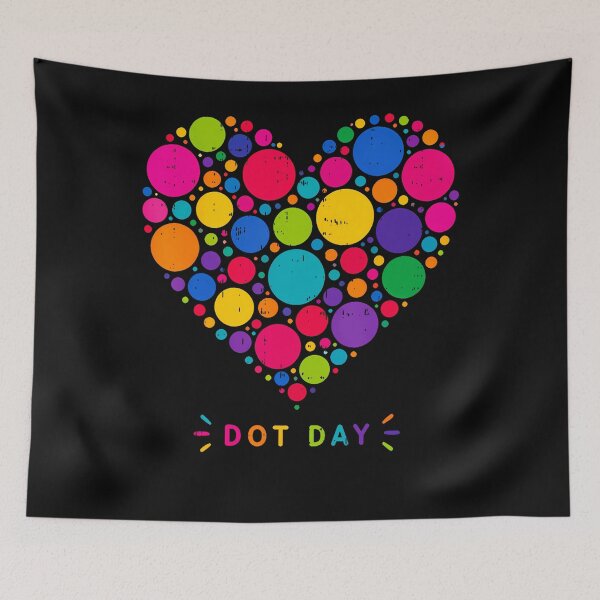 Item preview, Happy Dot Day Heart Colorful Polka Dot designed and sold by Fereskabilon.